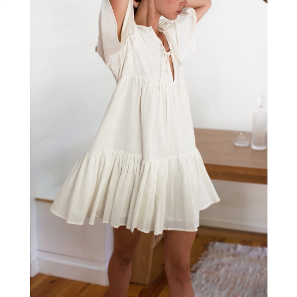 Emerson Fry India Collection Isla Dress Ivory XS/S NWT
